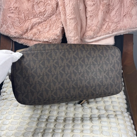 Michael Kors jet set travel tote bag Brown And Khaki SEE PHOTOS - Picture 6 of 16